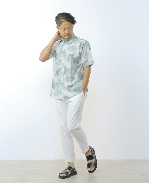 HIBIYAKADAN コラボ半袖レギュラーカラーシャツ 詳細画像 ホワイト 22