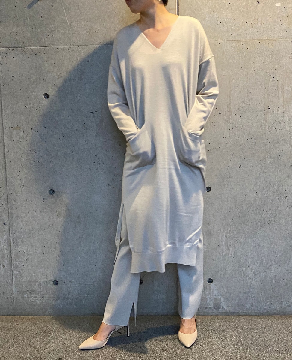 Vネックニットワンピース 商品詳細 メルローズ公式通販 Melrose Store メルローズストア
