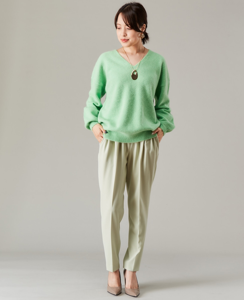 アンゴラウールvネックビッグシルエットニット 商品詳細 メルローズ公式通販 Melrose Store メルローズストア