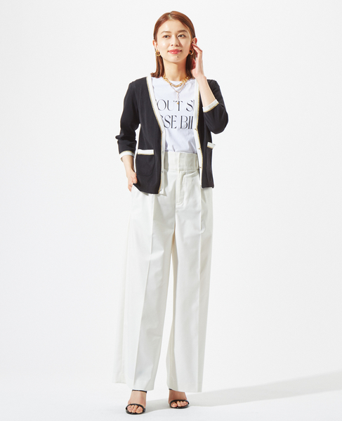 センタープレスワイドパンツ 商品詳細 メルローズ公式通販 Melrose Store メルローズストア