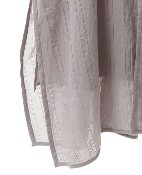 【norment】coton ladder stripe h/s dress/S23S-F148 詳細画像 ライトグレー 5