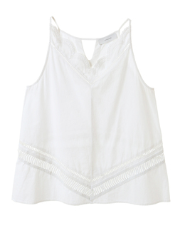 【norment】popline embroidery cami/S23S-F143