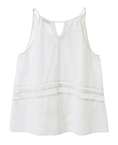 【norment】popline embroidery cami/S23S-F143 詳細画像 ホワイト 2