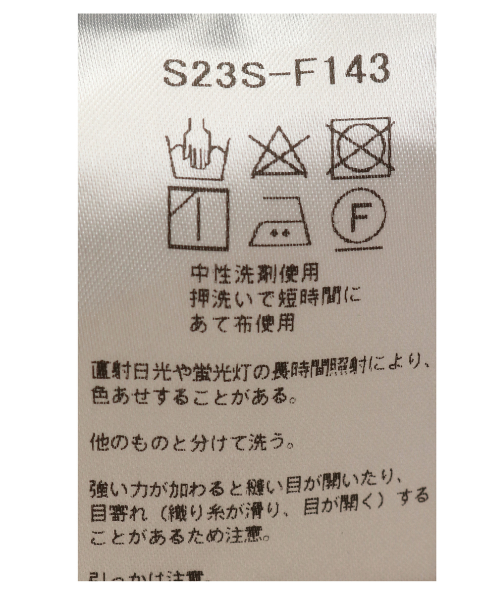 【norment】popline embroidery cami/S23S-F143 詳細画像 ブラック 5