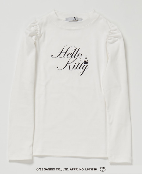 【メルローズ50周年限定】Hello kitty × TIARA ロングTシャツ 詳細画像 ホワイト 2