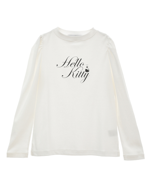 【メルローズ50周年限定】Hello kitty × TIARA ロングTシャツ 詳細画像 ホワイト 4