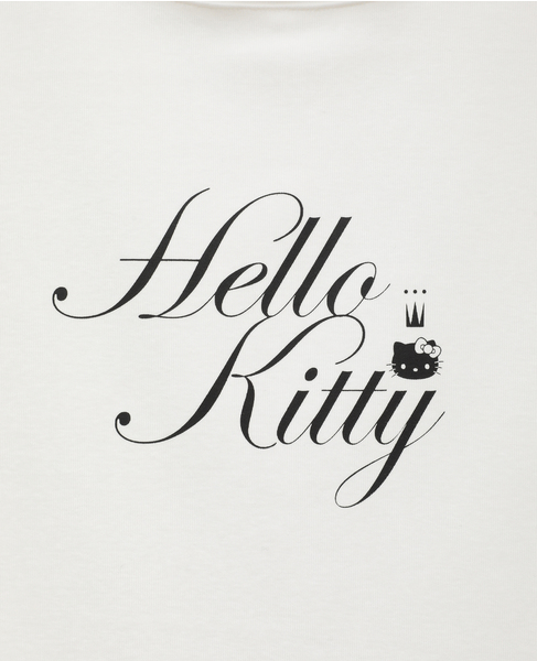 【メルローズ50周年限定】Hello kitty × TIARA ロングTシャツ 詳細画像 ホワイト 9