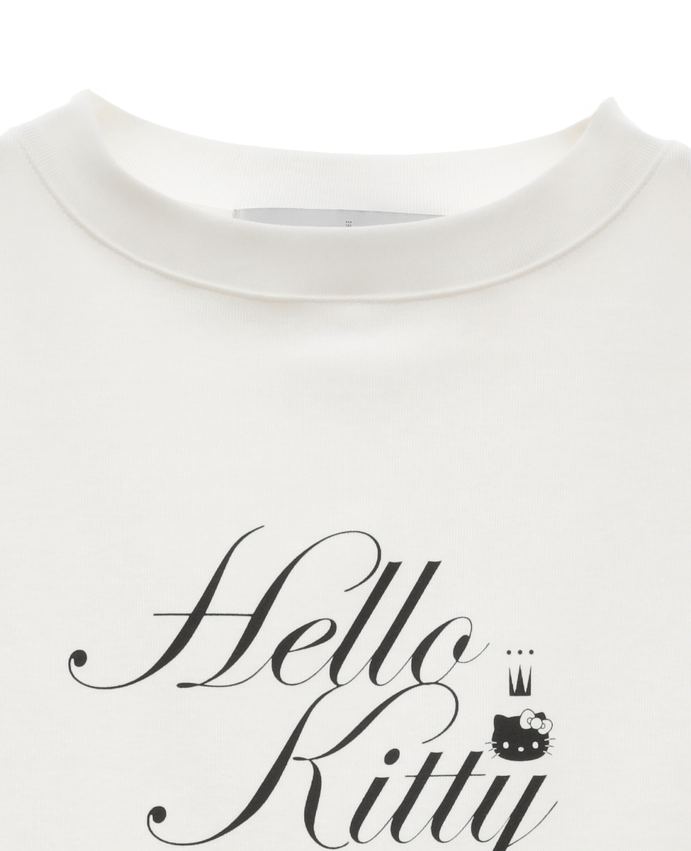 【メルローズ50周年限定】Hello kitty × TIARA ロングTシャツ 詳細画像 ホワイト 6