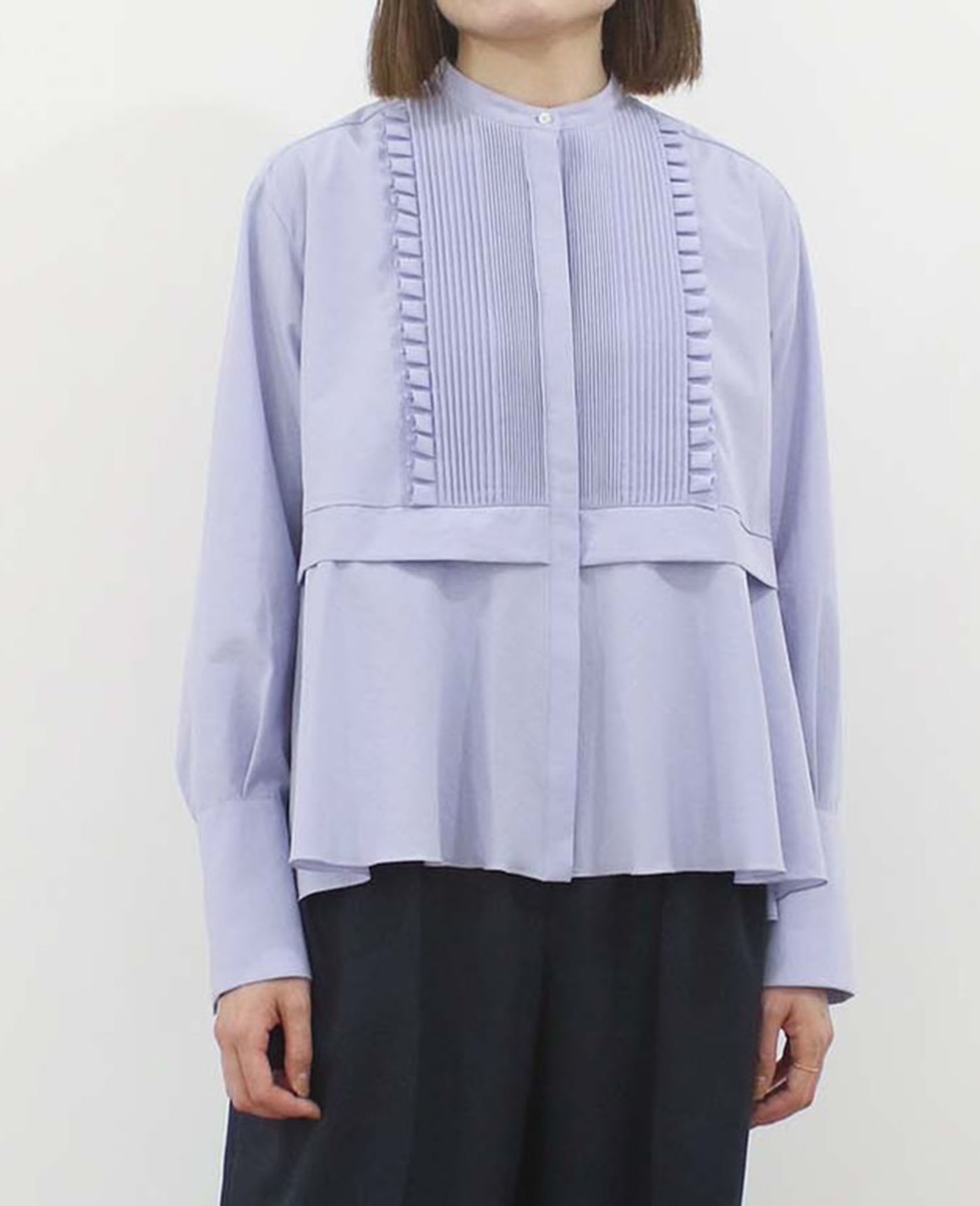 MARILYN MOON（マリリンムーン）】tuck frill flare washer blouse