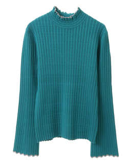 【MARILYN MOON】4233-007/rib jacquard knit