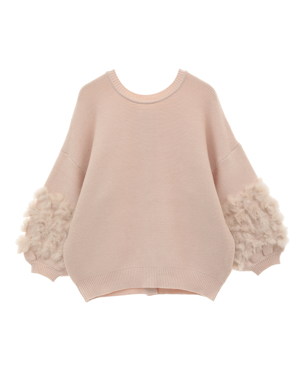 TORRAZZO DONNA（トラッツォドンナ）】2way Knit Rabbit Fur Tops/6235