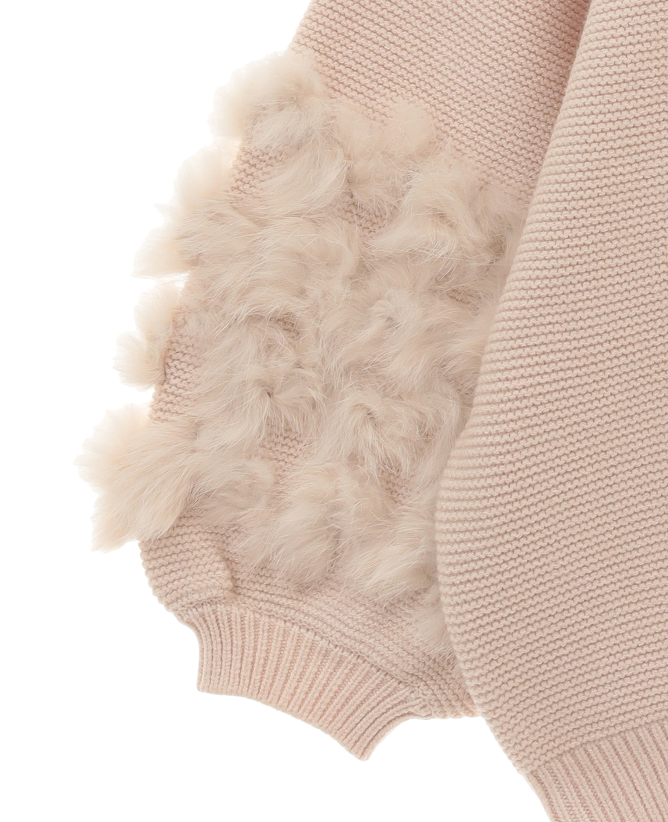 【TORRAZZO DONNA（トラッツォドンナ）】2way Knit Rabbit Fur Tops/6235-301｜商品詳細｜メルローズ