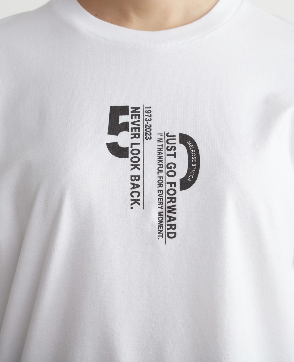 【メルローズ50周年限定】TICCA×LiesseアニバーサリーTシャツ 詳細画像 ホワイト 16