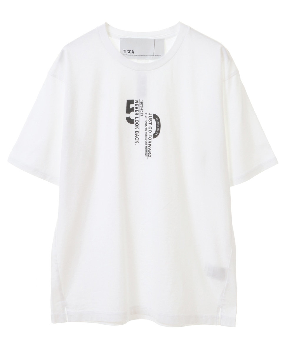 【メルローズ50周年限定】TICCA×LiesseアニバーサリーTシャツ 詳細画像 ホワイト 5