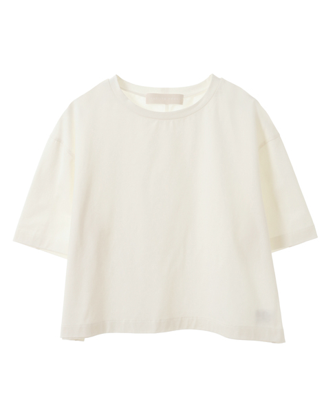 【MARILYN MOON/マリリンムーン】Pearlized layered tulle T-shirt 詳細画像 ホワイト 2