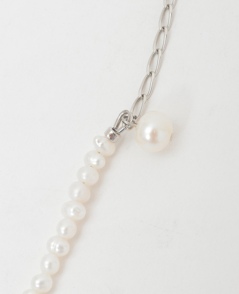 【UCALYPT/ユーカリプト】Double Pearl Necklace 詳細画像 ホワイト 2