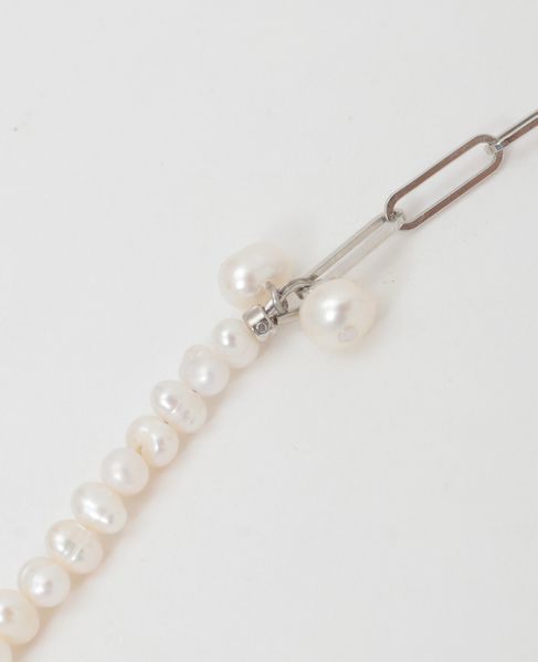 【UCALYPT/ユーカリプト】Double Pearl Necklace 詳細画像 ホワイト 3
