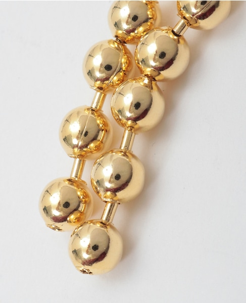 【EO/イオ】Metal ball chain Iariat necklace 100cm(EO24AW-15) 詳細画像 ゴールド 2