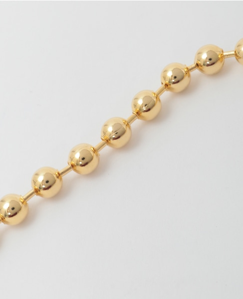 【EO/イオ】Metal ball chain Iariat necklace 100cm(EO24AW-15) 詳細画像 ゴールド 4
