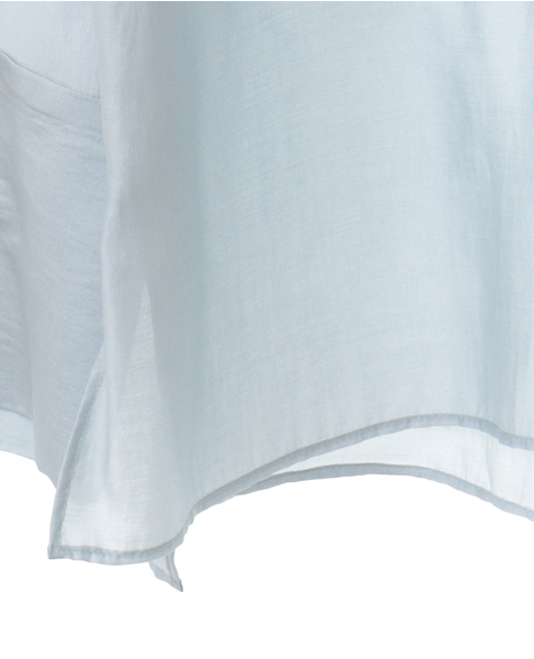 ビッグポケットシャツブラウス 詳細画像 サックス 18