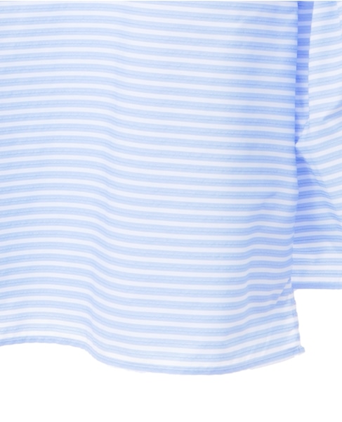 ボーダーベルスリーブ2WAYブラウス 詳細画像 サックス 8