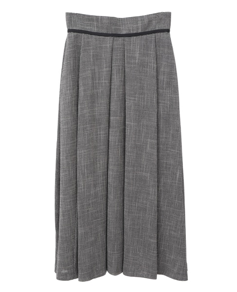 タックフレアハイウエストスカート 詳細画像 ホワイト×ブラック 6