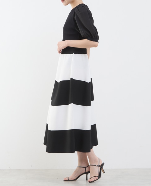 ボーダースカート 詳細画像 ホワイト×ブラック 5