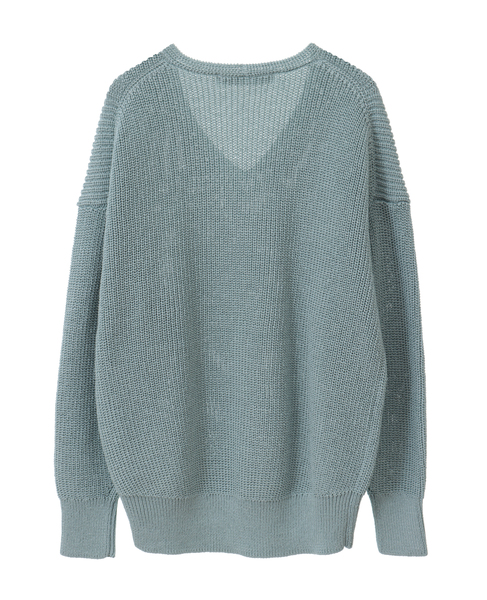 片畦Vネックニット 詳細画像 ミント 14