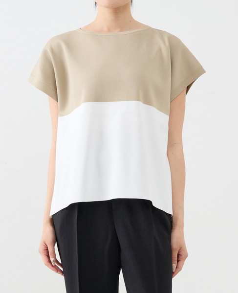 セミワイドニット 詳細画像 ホワイト×ベージュ 1