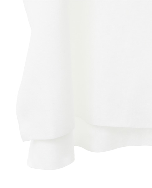 セミワイドニット 詳細画像 ホワイト×ベージュ 10