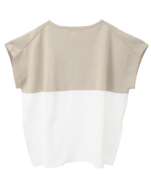 セミワイドニット 詳細画像 ホワイト×ベージュ 7