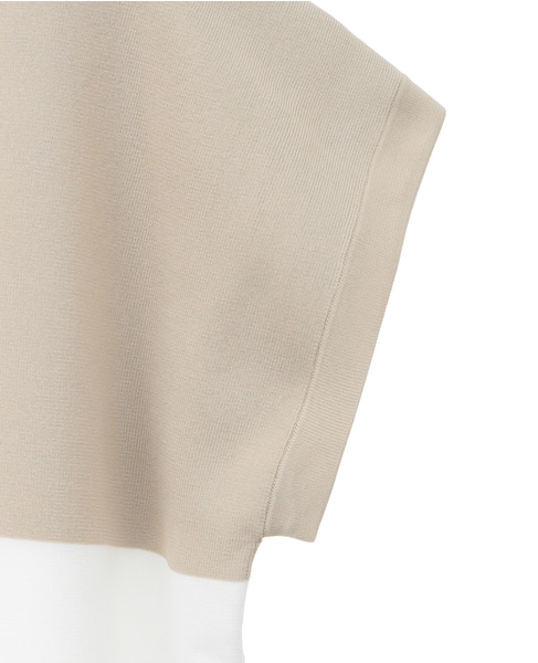 セミワイドニット 詳細画像 ホワイト×ベージュ 9