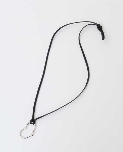 【UCALYPT/ユーカリプト】Heart Leather Necklace 詳細画像 シルバー 1