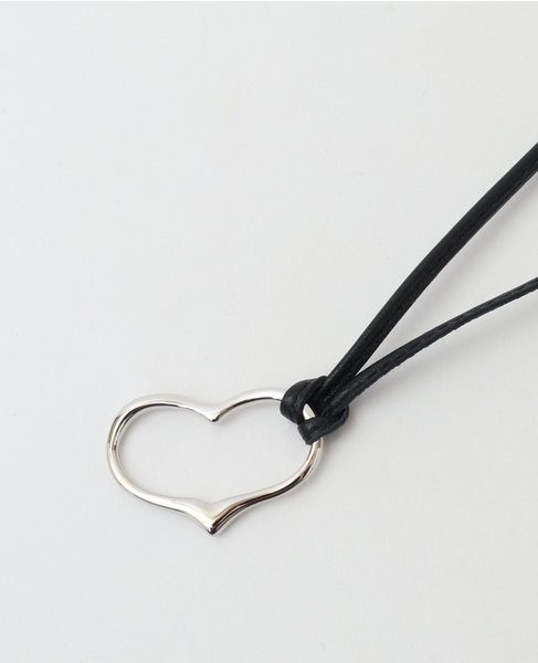 【UCALYPT/ユーカリプト】Heart Leather Necklace 詳細画像 シルバー 2