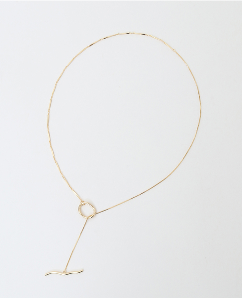 【UCALYPT/ユーカリプト】Stem Line Combi Chain Necklace 詳細画像 ゴールド 1