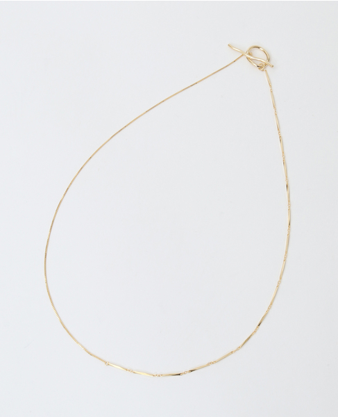 【UCALYPT/ユーカリプト】Stem Line Combi Chain Necklace 詳細画像 ゴールド 2