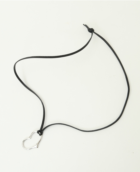 【UCALYPT/ユーカリプト】Heart Leather Necklace (ul4452) 詳細画像 シルバー 1