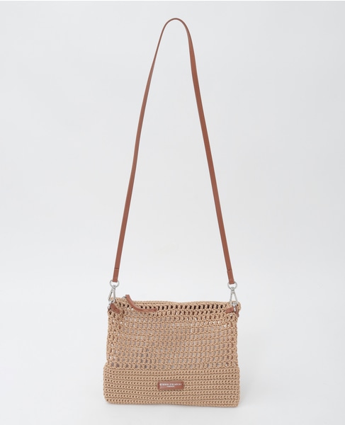 【Gianni Chiarini/ジャンニキャリーニ】メッシュバッグ（VICTORIA） 詳細画像 ベージュ 1