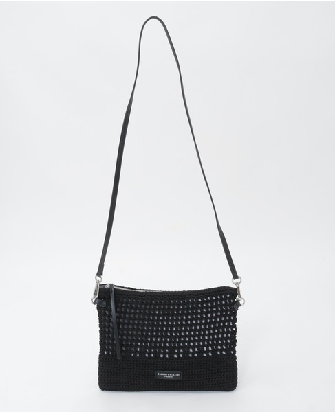 【Gianni Chiarini/ジャンニキャリーニ】メッシュバッグ（VICTORIA） 詳細画像 ブラック 1