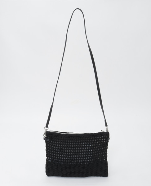 【Gianni Chiarini/ジャンニキャリーニ】メッシュバッグ（VICTORIA） 詳細画像 ブラック 3