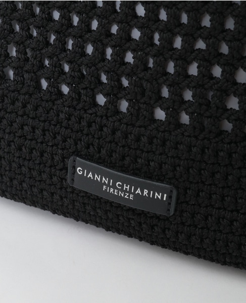 【Gianni Chiarini/ジャンニキャリーニ】メッシュバッグ（VICTORIA） 詳細画像 ブラック 5
