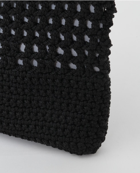 【Gianni Chiarini/ジャンニキャリーニ】メッシュバッグ（VICTORIA） 詳細画像 ブラック 6