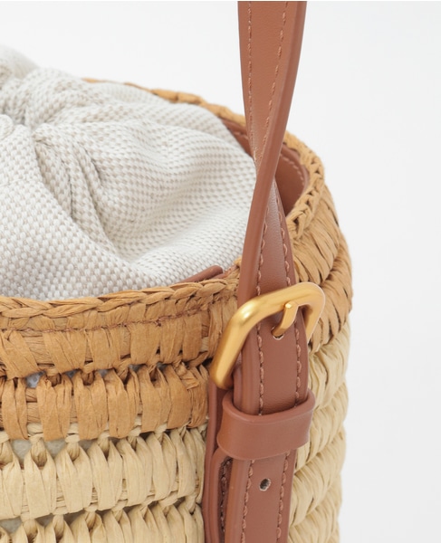 【Gianni Chiarini/ジャンニキャリーニ】レザーカゴバッグ 詳細画像 ベージュ 5