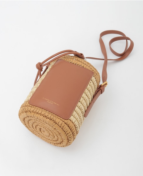 【Gianni Chiarini/ジャンニキャリーニ】レザーカゴバッグ 詳細画像 ベージュ 7