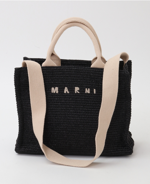 【MARNI/マルニ】かごトートバッグ（小） 詳細画像 ブラック 1