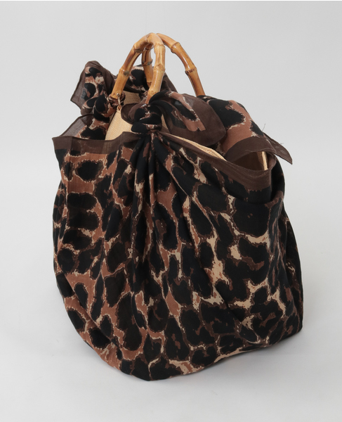 【manipuri/マニプリ】ラフィアシートBIGバッグ(151254201) 詳細画像 レオパード 2