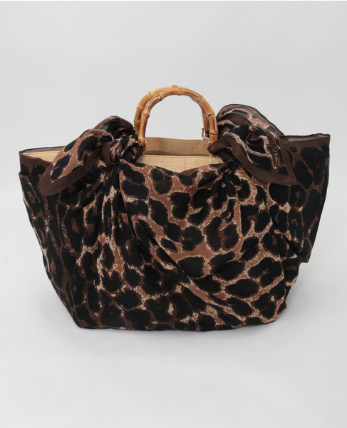 【manipuri/マニプリ】ラフィアシートBIGバッグ(151254201) 詳細画像 レオパード 3