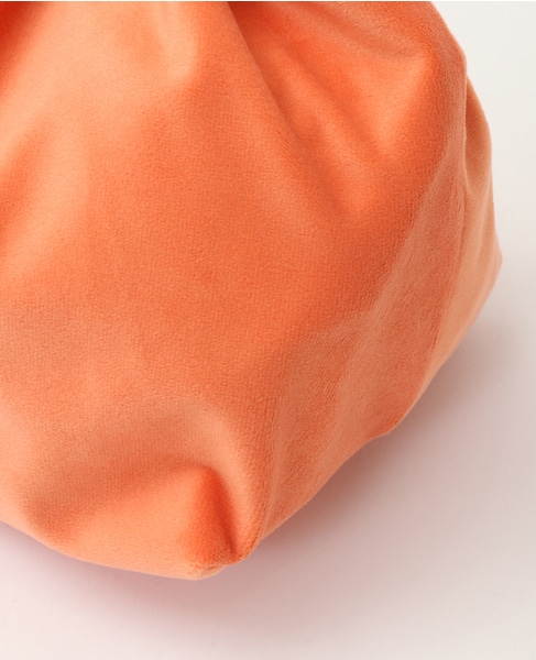 【sorbet island/ソルベ アイランド】p.72-73 Embroidered Veivet Clutch Bag 詳細画像 オレンジ 5