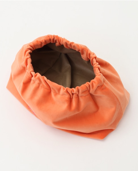 【sorbet island/ソルベ アイランド】p.72-73 Embroidered Veivet Clutch Bag 詳細画像 オレンジ 8