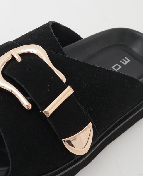 【MOHI/モヒ】バックルベルトサンダル 詳細画像 ブラック 7